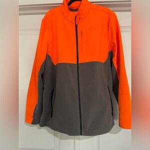 Magellan Outdoors Men's Blaze Orange and Gray Performance Jacket